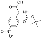 Structure of TERT-BUTOXYCARBONYLAMINO-(4-NITRO-PHENYL)-ACETIC ACID
