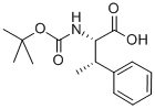 N-叔丁氧羰基-赤-Β-甲基苯丙氨酸结构式