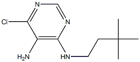 Structure of 6-Chloro-N4-(3,3-diMethyl-butyl)-pyriMidine-4,5-diaMine