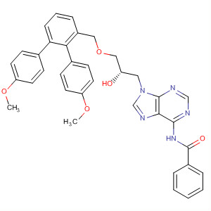 Structure of Benzamide,N-[9-[(2S)-3-[bis(4-methoxyphenyl)phenylmethoxy]-2-hydroxypropyl]-9H-purin-6-yl]-