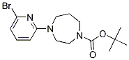 Structure of tert-butyl 4-(6-bromopyridin-2-yl)-1,4-diazepane-1-carboxylate