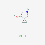 5-Azaspiro[2.4]heptan-7-ol hydrochloride结构式