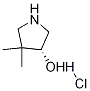 Chemical structure of (3R)-4,4-diMethyl-3-Pyrrolidinol hydrochloride
