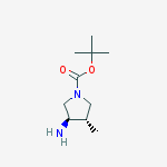 Structure of trans-1-Boc-3-amino-4-methylpyrrolidine