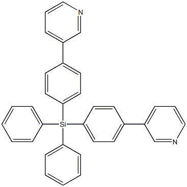 Structure of DPPS , Diphenylbis(4-(pyridin-3-yl)phenyl)silane