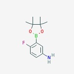 5-Amino-2-fluorophenylboronic acid pinacol ester结构式