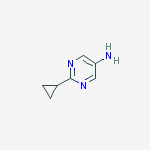 Structure of 2-cyclopropylpyriMidin-5-aMine