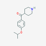 Structure of (4-Isopropoxy-phenyl)-piperidin-4-yl-methanone