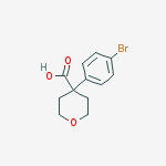 Structure of 4-(4-BroMophenyl)oxane-4-carboxylic acid