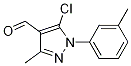 Structure of 1H-Pyrazole-4-carboxaldehyde, 5-chloro-3-Methyl-1-(3-Methylphenyl)