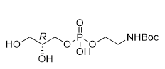 R-1,2-丙二醇-3-氧基-N-Boc-乙胺氧基-磷酸二酯结构式