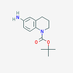 Structure of Tert-butyl 6-amino-3,4-dihydro-2h-quinoline-1-carboxylate
