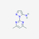 Structure of 1-(4,6-dimethylpyrimidin-2-yl)-1H-pyrazol-5-amine