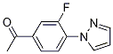 Structure of 3'-Fluoro-4'-(1H-pyrazol-1-yl)acetophenone