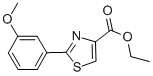 Structure of 2-(3-METHOXY-PHENYL)-THIAZOLE-4-CARBOXYLIC ACID ETHYL ESTER