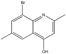 Structure of 8-Bromo-2,6-dimethyl-4-hydroxyquinoline