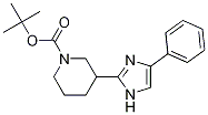 tert-butyl 3-(4-phenyl-1H-imidazol-2-yl)piperidine-1-carboxylate结构式