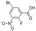 Structure of 5-Bromo-2-fluoro-3-nitrobenzoic acid