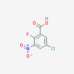 Structure of 5-CHLORO-2-FLUORO-3-NITROBENZOIC ACID