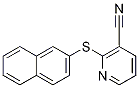 2-(naphthalen-2-ylsulfanyl)nicotinonitrile结构式