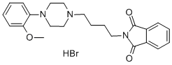 Structure of 1-[2-METHOXYPHENYL]-4-[4-(2-PHTHALIMIDO)-BUTYL]PIPERAZINE HYDROCHLORIDE