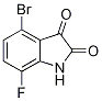 4-溴-7-氟吲哚啉-2,3-二酮结构式