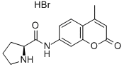 L-PROLINE-7-AMIDO-4-METHYLCOUMARIN HBR结构式