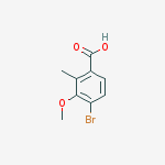 4-bromo-3-methoxy-2-methylbenzoic acid结构式