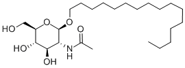 Structure of HEXADECYL 2-ACETAMIDO-2-DEOXY-BETA-D-GLUCOPYRANOSIDE