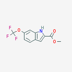METHYL 6-(TRIFLUOROMETHOXY)INDOLE-2-CARBOXYLATE结构式