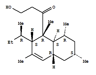 Structure of 1-Propanone,3-hydroxy-1-[1,2,4a,5,6,7,8,8a-octahydro-1,3,6,8-tetramethyl-2-(1-methylpropyl)-1-naphthalenyl]-,[1R-[1a,2a(R*),4ab,6a,8a,8aa]]-