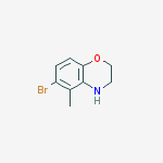 2H-1,4-BENZOXAZINE, 6-BROMO-3,4-DIHYDRO-5-METHYL-结构式