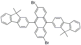 Structure of 2,6-dibroMo-9,10-bis(9,9-diMethyl-9H-fluoreN-2-yl)anthracene