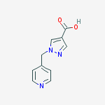 1-(PYRIDIN-4-YLMETHYL)-1H-PYRAZOLE-4-CARBOXYLIC ACID结构式