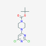 Structure of tert-Butyl 4-(2,6-dichloropyrimidin-4-yl)piperazine-1-carboxylate