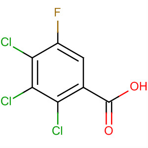 Structure of Benzoic acid, 2,3,4-trichloro-5-fluoro-