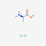 Structure of H-N-Me-D-Ala-OH.HCl