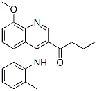 3-butyryl-4-(2-methylphenylamino)-8-methoxyquinoline结构式