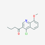 Structure of 1-(4-Chloro-8-methoxyquinolin-3-yl)butan-1-one