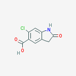 Structure of 6-Chloro-2-oxoindoline-5-carboxylic acid