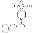 1-CBZ-4-氨基哌啶-4-甲酸结构式