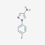 Structure of 1-(4-fluorophenyl)-1H-pyrazol-4-amine