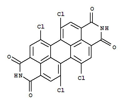 5,6,12,13-tetrachloroanthra(2,1,9-def:6,5,10-def)diisoquinoline-1,3,8,10(2H,9H)-tetrone结构式