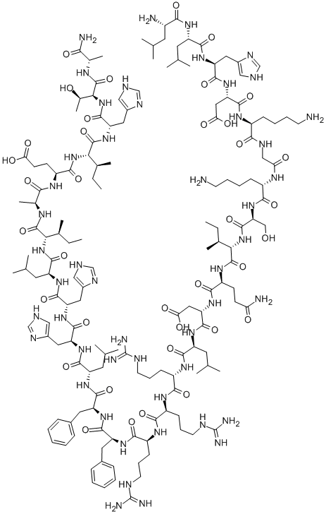 H-LEU-LEU-HIS-ASP-LYS-GLY-LYS-SER-ILE-GLN-ASP-LEU-ARG-ARG-ARG-PHE-PHE-LEU-HIS-HIS-LEU-ILE-ALA-GLU-ILE-HIS-THR-ALA-NH2结构式