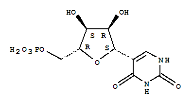 假尿苷 - 5'- 单磷酸 (pUMP)结构式