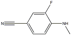 Structure of 3-fluoro-4-(methylamino)benzonitrile