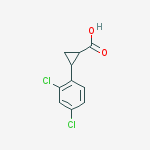 Structure of 2-(2,4-dichlorophenyl)cyclopropanecarboxylic Acid