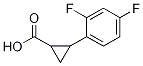 2-(2,4-difluorophenyl)cyclopropanecarboxylic acid结构式