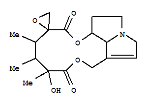 21-Norsenecionan-11,16-dione,15,20-epoxy-15,20-dihydro-12-hydroxy-14-methyl-, (14a,15a)-结构式
