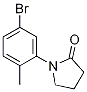 1-(5-Bromo-2-methylphenyl)pyrrolidin-2-one结构式